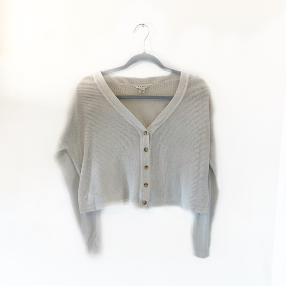Aeropostale Sweaters - AERO Henley Cropped Cardigan